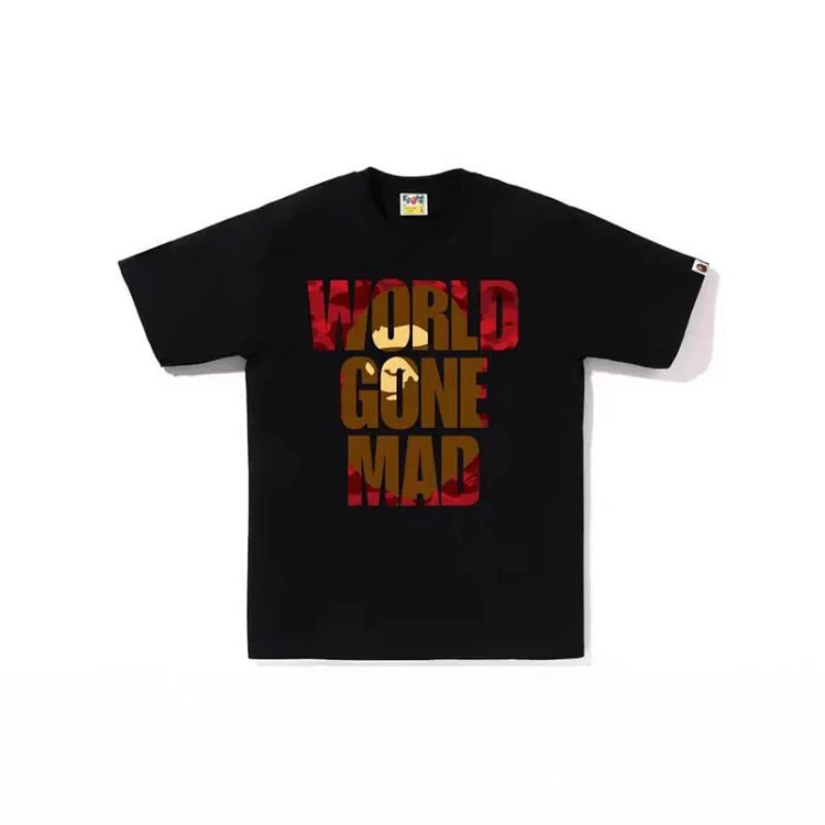 BAPE Letter Print Short Sleeve T-Shirt