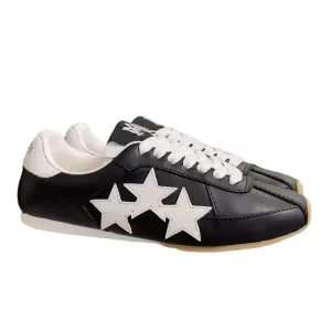 AMIR Genuine Leather Round Toe Flat Casual German Trainer