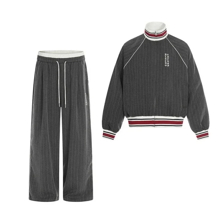 Cleanfit Vertical Stripe Casual Sports Set