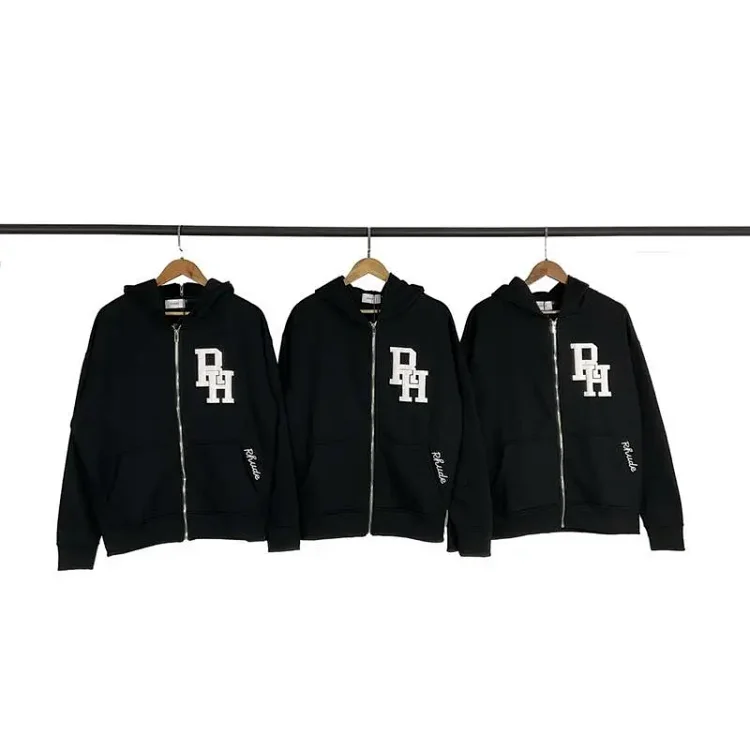 RH3D Print Full-Zip Hooded Jacket