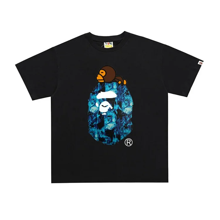 BAPE Letter Print Short Sleeve T-Shirt