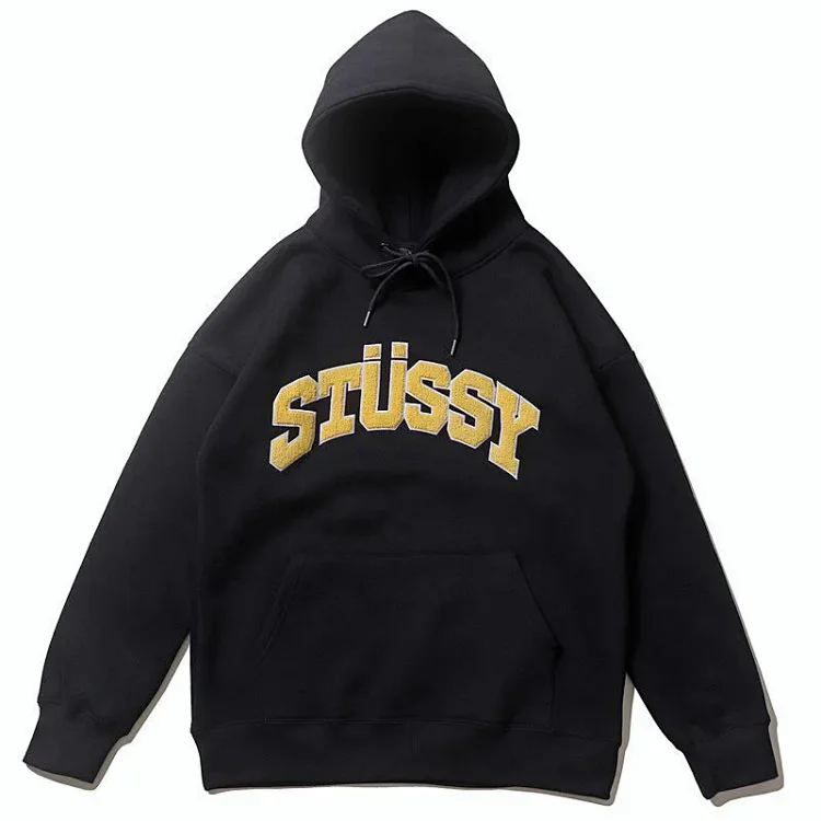 New Stüssy Embroidered Fleece Hoodie
