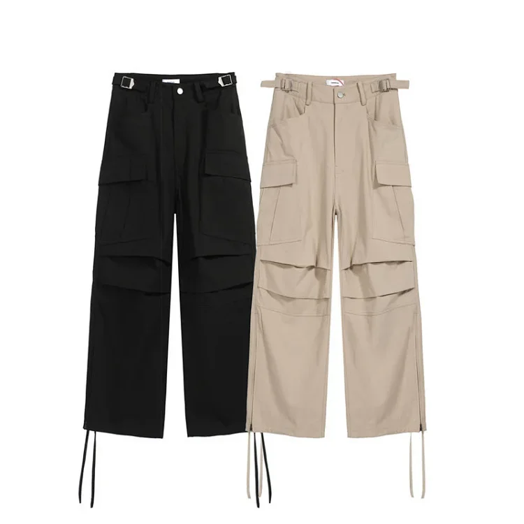 NONNOD Side Zip Japanese Style Cargo Pants