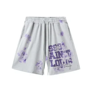 Sssaint 2024SS Graffiti Washed Shorts