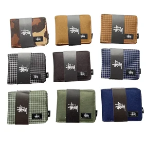 Stüssy New Logo Minimalist Bi-Fold Wallet
