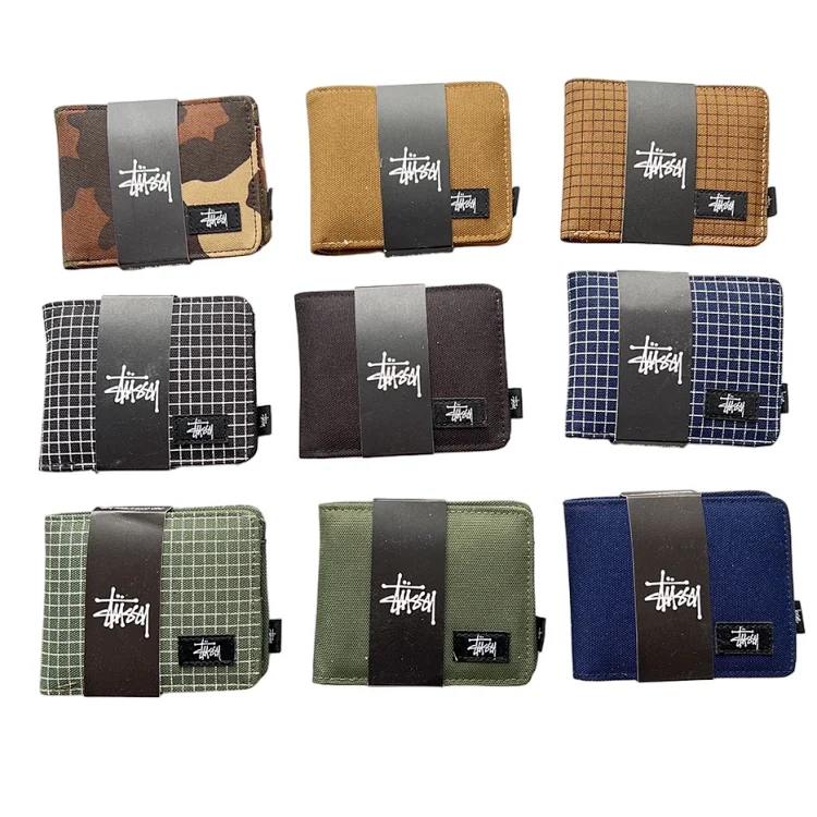 Stüssy New Logo Minimalist Bi-Fold Wallet