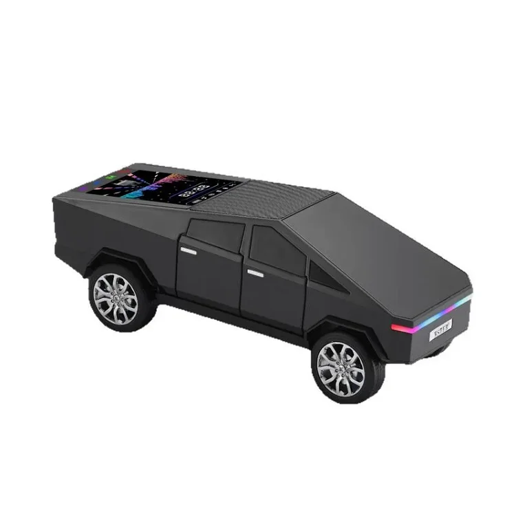 Cybertruck Car Model Color Screen Subwoofer Loud Speaker