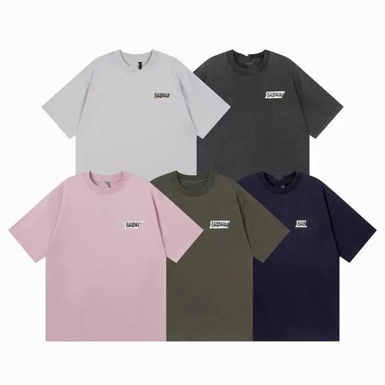 High Quality Balenciaga SS26 Washed Distressed T-Shirt*