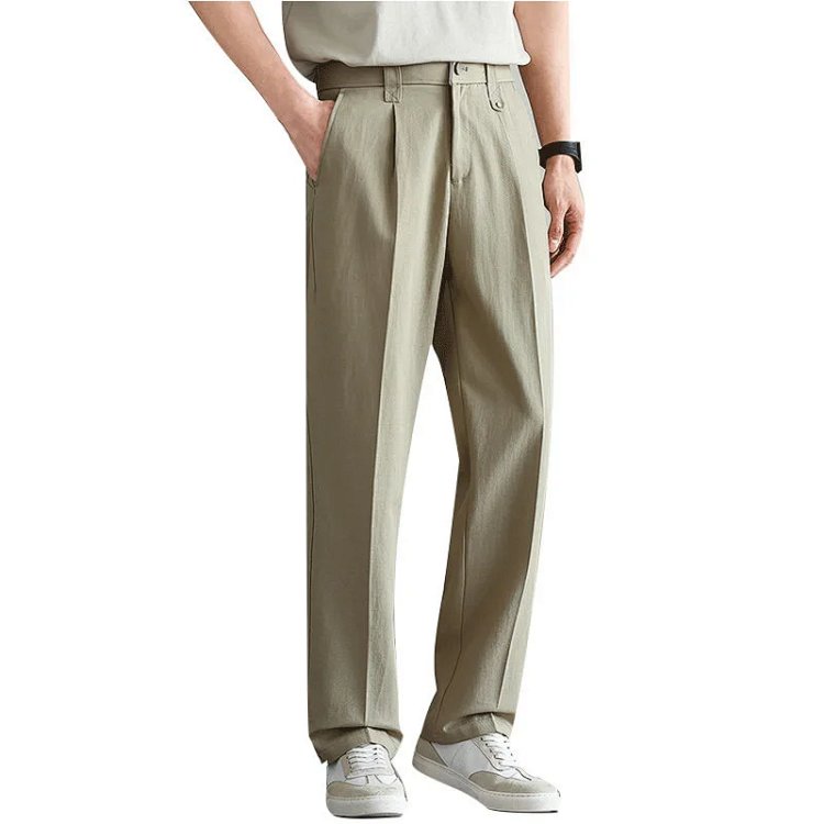 Quality Men's Wear Lyocell Tencel & Cotton Drape Casual Pants