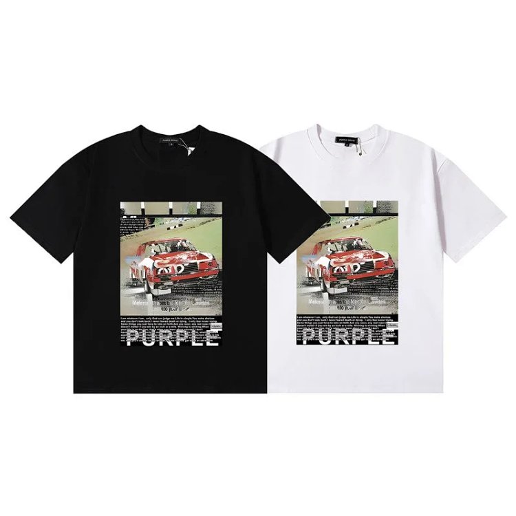 Racing Poster Print High Quality Casual T-Shirt