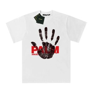 Amiri High Quality Crewneck Hand Print Short Sleeve T-Shirt