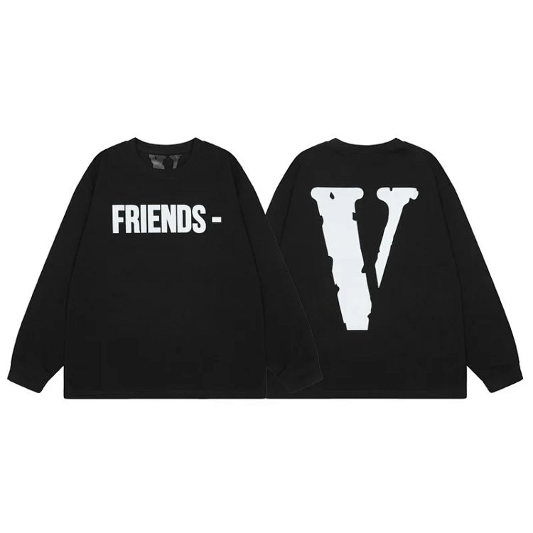 Heavyweight Big V Smoke Cotton Long Sleeve T-Shirt