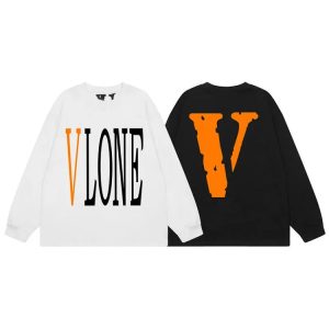 New High Quality VLONE Big V Crewneck Long Sleeve T-Shirt
