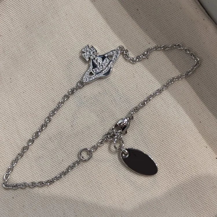 Fine Craft Vivienne Westwood Style Saturn Relief Bracelet Marinet*