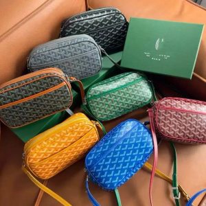 Dogtooth Goyard Style Crossbody Square Bag