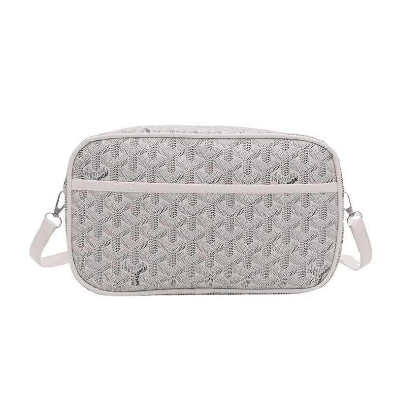 Dogtooth Print Crossbody Square Bag
