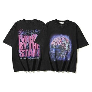 Hellstar Side Goddess Lightning Vintage T-Shirt