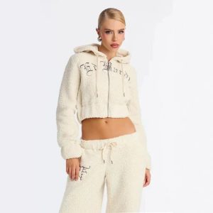 Casual Fashion Bubble Fleece Embroidered Women’s Set