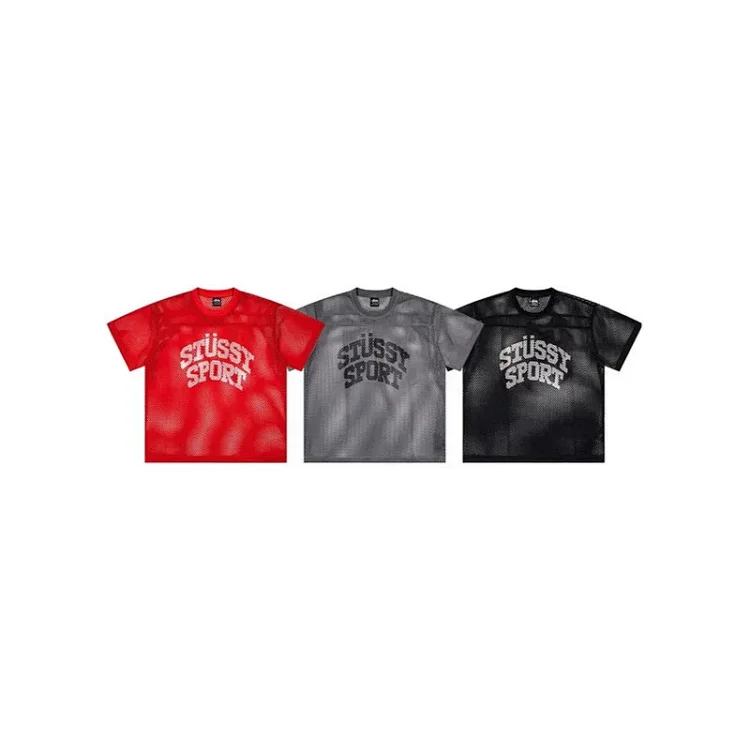Stüssy Jersey Letter Print T-Shirt