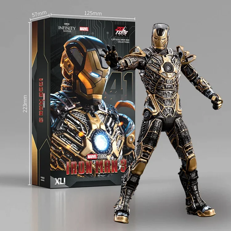 New MK41 Black Skeleton 7-Inch Articulated Iron Man