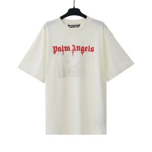 Palm Angels Portrait Print Japanese Style T-Shirt