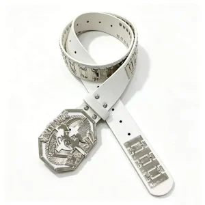 Silver Warhorse Metal Dial Heavyweight Belt