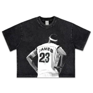 LeBron James Distressed Cropped T-Shirt
