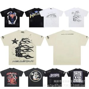 Hellstar Letter Logo Print T-Shirt