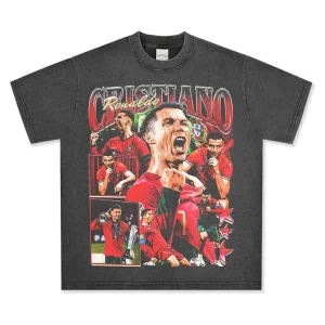 Cristiano Ronaldo Vintage Streetwear Multi-Image T-Shirt