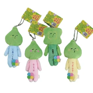 Japanese Yukio Lucky Four-Leaf Clover Plush Pendant