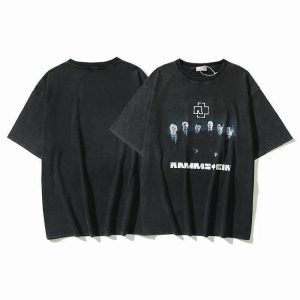 Rammstein Rock Hip-Hop Vintage T-Shirt