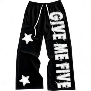 Y2K Drawstring Gothic Casual Pants