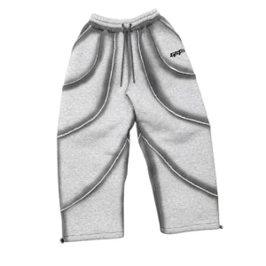 Hoodie with Wide-Leg Sweatpants Set