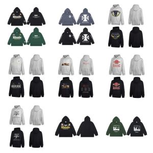 RHUDE Geometric Letter Hoodie