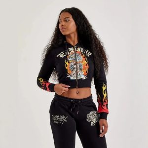 Fashion Tiger Flame Jogger Set