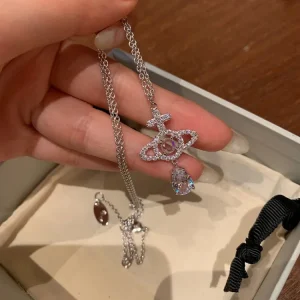 Vivienne Westwood Olympi Openwork Mermaid Tears Necklace