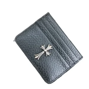 Chrome Hearts Top-Grain Leather Card Holder