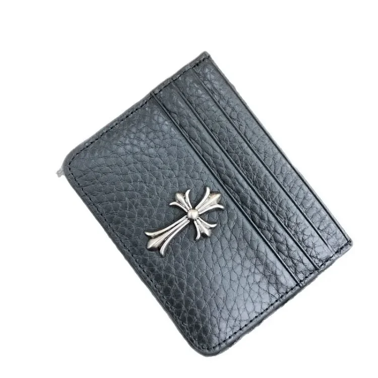 Chrome Hearts Top-Grain Leather Card Holder