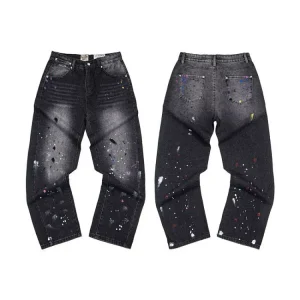 GALLERY DEPT Washed Hand-Painted Splash Jeans