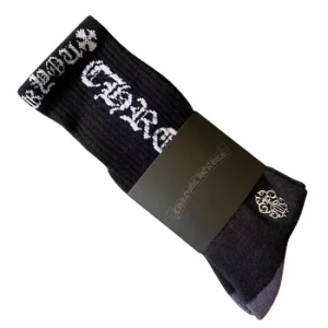 Chrome Hearts Graffiti Red Lips Sports Socks