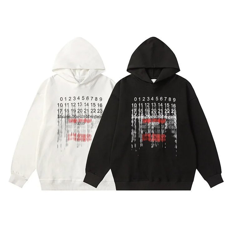 Maison Margiela Vintage Letter Print Hoodie