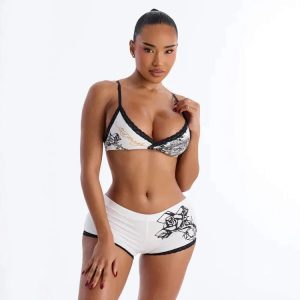 Summer Sexy Floral Print Bikini Set