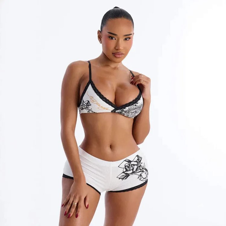 Summer Sexy Floral Print Bikini Set