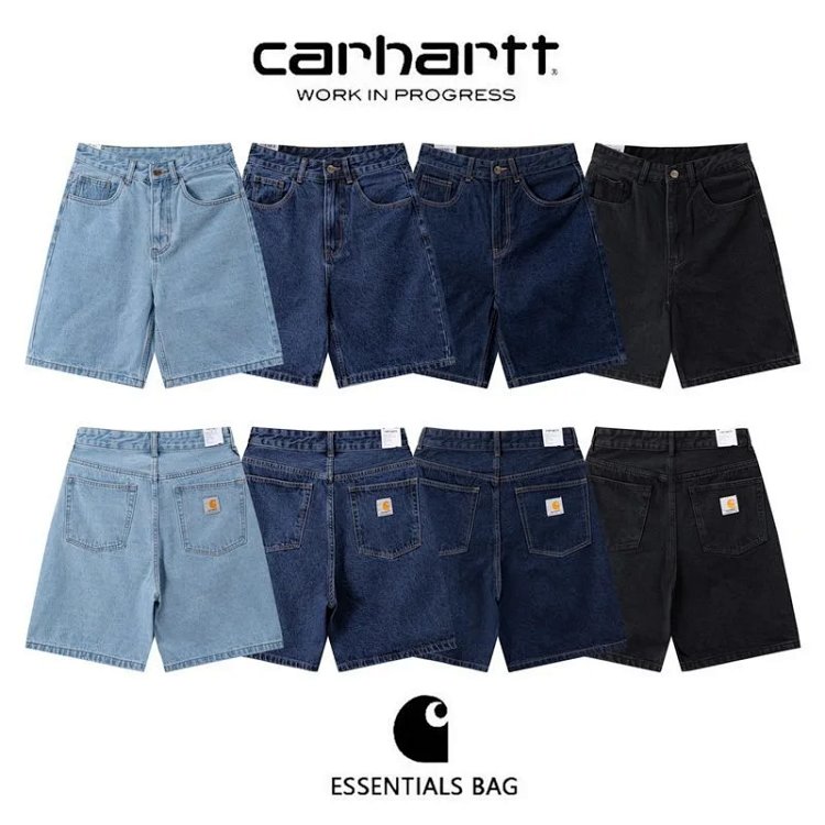 2026 New Carhartt Denim Cargo Shorts