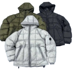 Company Thick Warm Padded Hooded Jacket with Glasses
