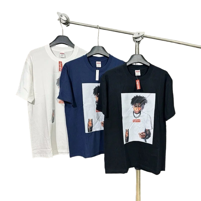 New Sup Portrait Print T-Shirt*