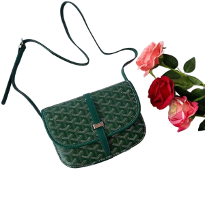 New Dogtooth Genuine Leather Saddle Crossbody Bag