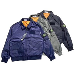 Stone Japanese Workwear Pilot Bomber Jacket