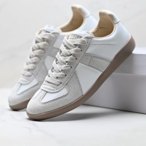 Maison Margiela Replica Wedge Calfskin Low-Top Skate Shoes