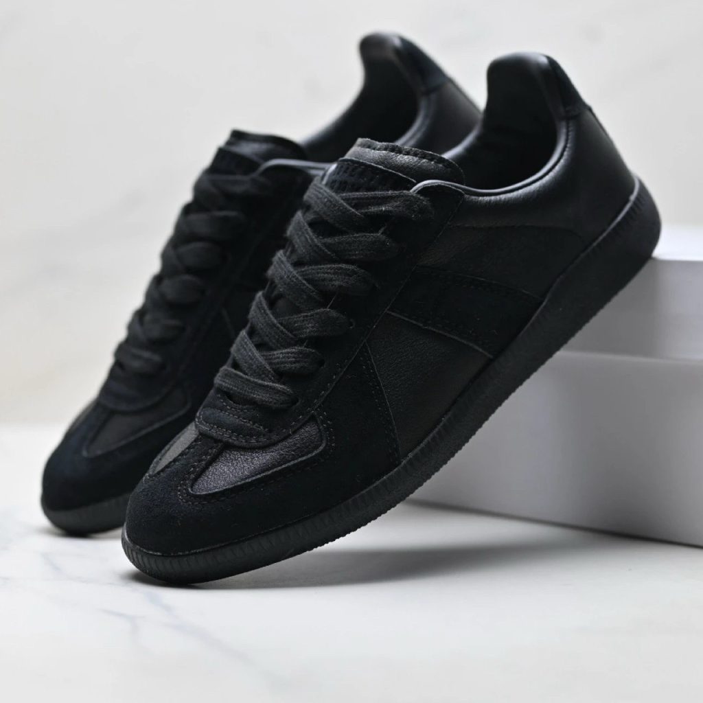 Maison Margiela Replica Wedge Calfskin Low-Top Skate Shoes
